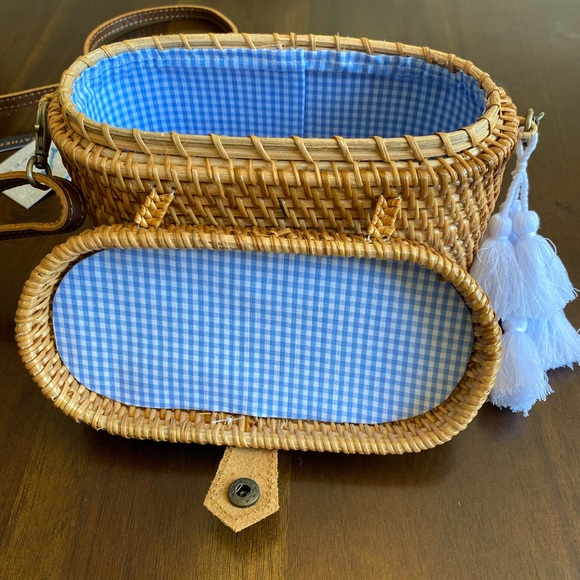 Hand woven trendy cross-body bag NWT - Picture 7 of 10